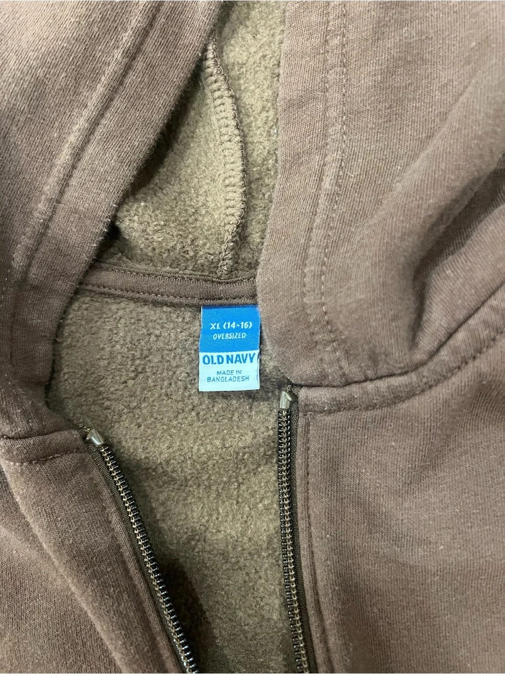 Old Navy Brown Kids Zip-Up Hoodie